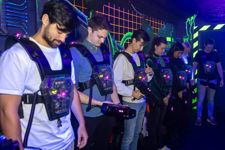 Aloha Amsterdam: Laser Tag Experience - Entering the 450 sqm arena: underground atmosphere, real tactics