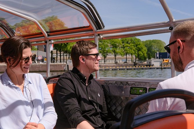 Amsterdam 1h Canal Cruise by Semi-Open Boat with Audio Guide - Audio guide in 19 languages: best way to enjoy it