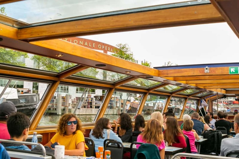 Amsterdam: 75 Minute City Canal Cruise with Audio Guide - Amsterdam Centraal, the IJ River, and Newer Waterfront Energy