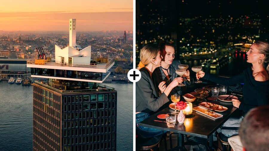 Amsterdam: A'DAM Lookout Ticket and Lunch or Dinner Voucher - A’DAM Lookout: the 100-meter viewpoint that makes Amsterdam click