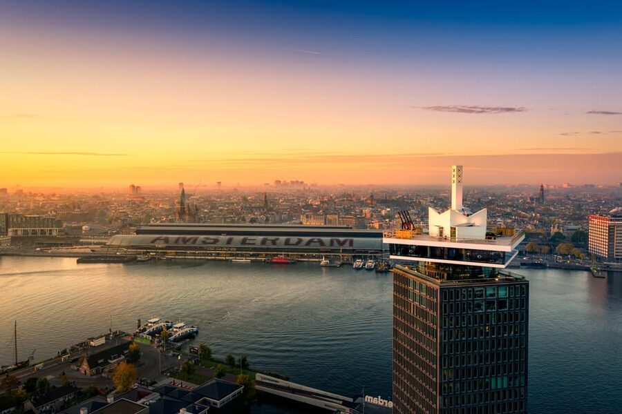 Amsterdam: A'DAM Lookout Ticket and Lunch or Dinner Voucher - Audio guide and interactive exhibit: making the view more than scenery