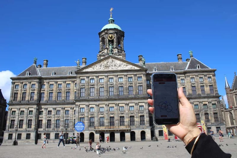 Amsterdam:: Bike Rental with Free Self-Guided Tour - The app’s job: stories, routes, and bike safety rules