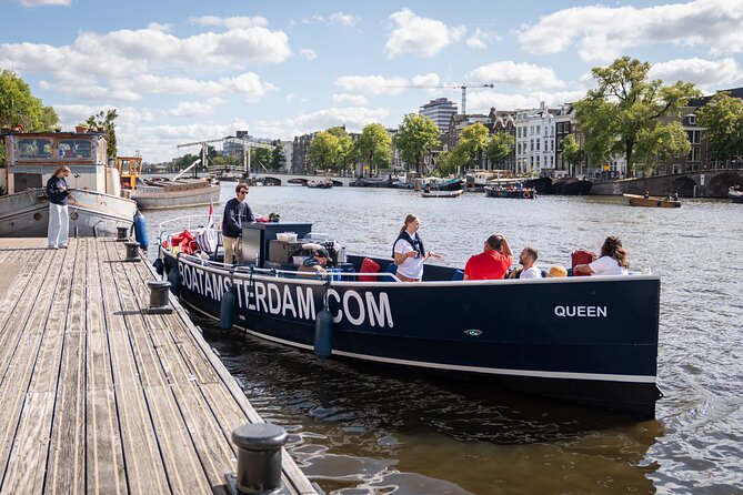 Amsterdam Canal Cruise with Live guide & Two drinks - Central St. - Central Station area meeting point, mobile ticket, and first steps