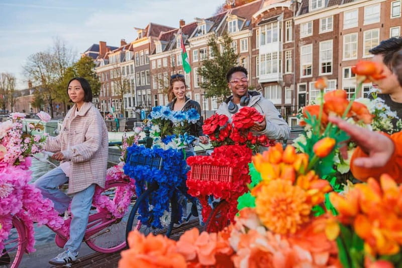 Amsterdam: City Centre, Guided Bike Tour on Flower Bikes - Westerkerk and the route toward Leidse Square