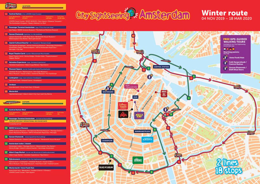 Amsterdam: Combo Rijksmuseum & Hop-On Hop-Off Bus - Comfort and Audio: Air-Conditioned Rides, GPS Guidance, and Limits