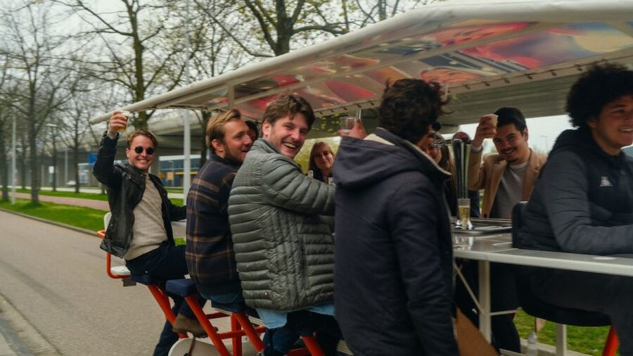 Amsterdam: Dutch Beer Bike Blast Tour with Onboard Bar - The 10-Minute Coffeeshop Sloterdijk Stop