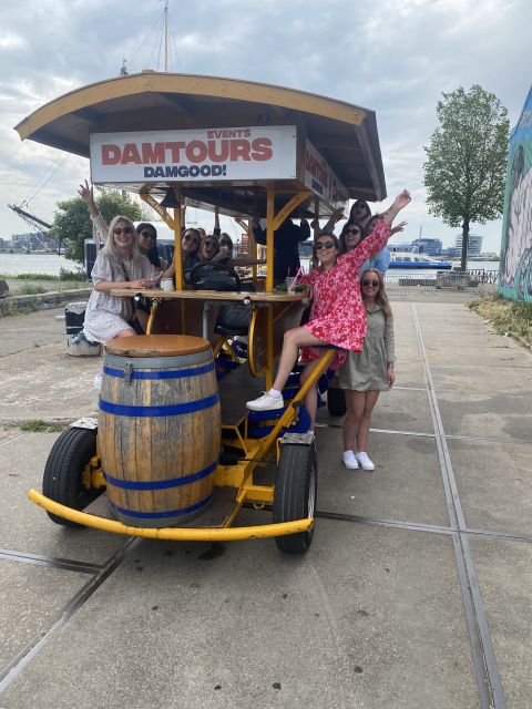 Amsterdam: Guided Beer Bike or Prosecco Bike Tour - Route rules in Amsterdam: why the ride may feel less like classic sightseeing