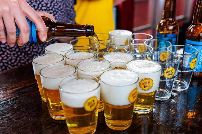 Amsterdam Guided Craft Beer Tasting with Cheese & Sausauge - The venue reality: a hostel basement cafeteria setting