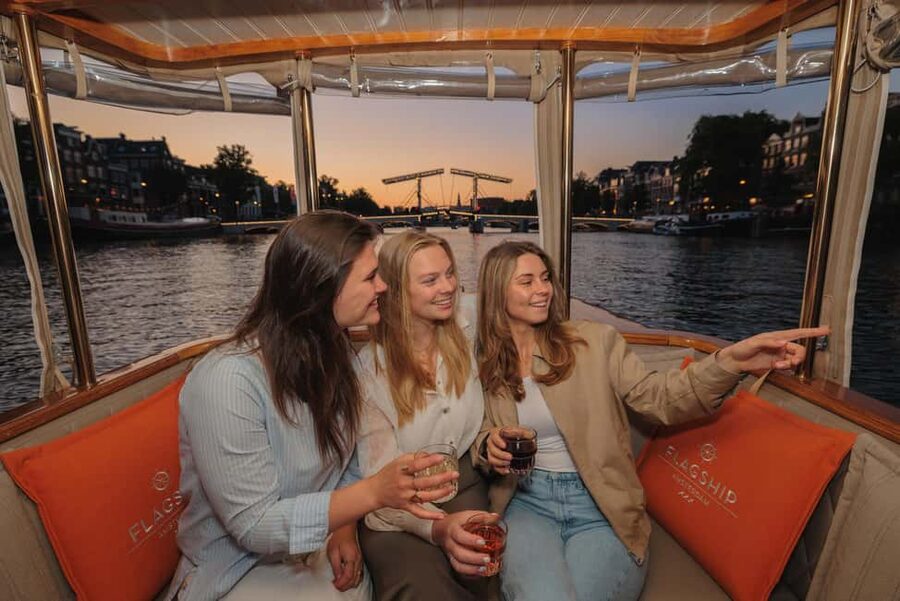 Amsterdam: Heated Canal Cruise with Unlimited Drinks & Bite - Electric Canal Time, Without the City Hassle