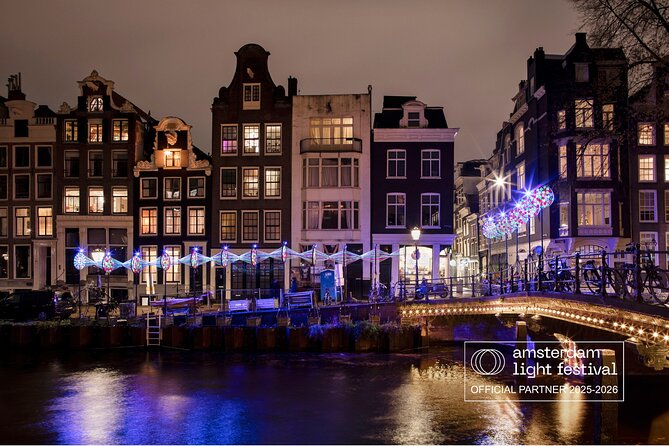 Amsterdam: heated Light Festival Cruise | Incl. Drinks Option - Leidsegracht and De Beulingsloot: Old Canals, Small Details