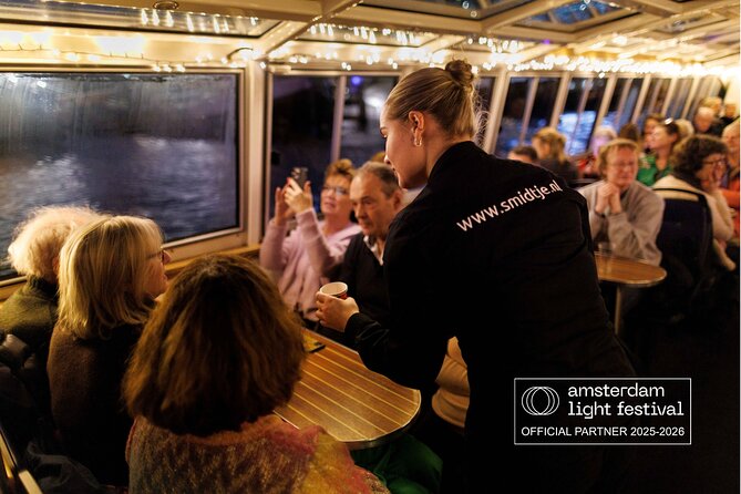 Amsterdam: heated Light Festival Cruise | Incl. Drinks Option - What You See Near Jordaan and the UNESCO Canals