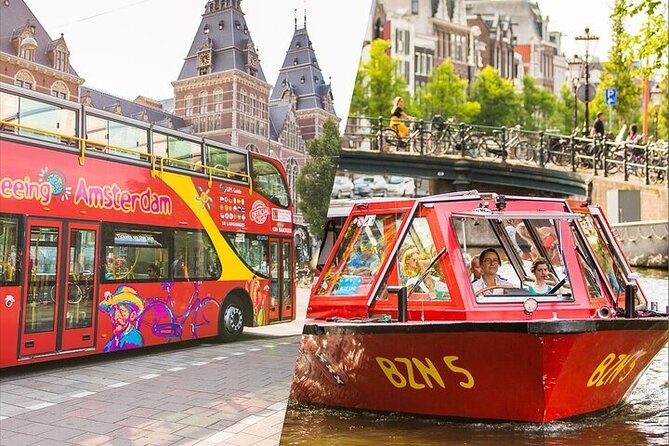 Amsterdam Hop-On Hop-Off 24h or 48h Bus and Boat Option - Bus route highlights: from Carré to the Museumplein and Jordaan