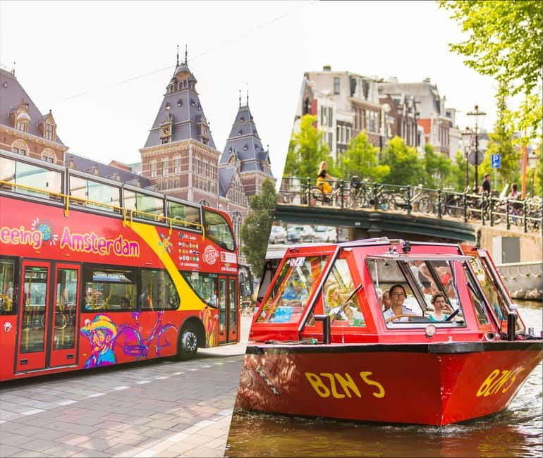 Amsterdam: Hop-On Hop-Off Bus and Boat options - Tickets, Timing, and the 24 or 48-Hour Game Plan