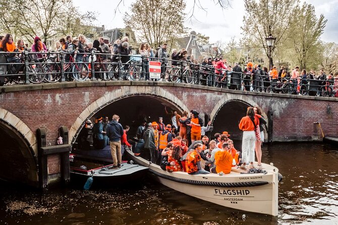 Amsterdam King’s Day Boat Party with Unlimited Drinks 2026 - Your 1.5-hour cruise game plan