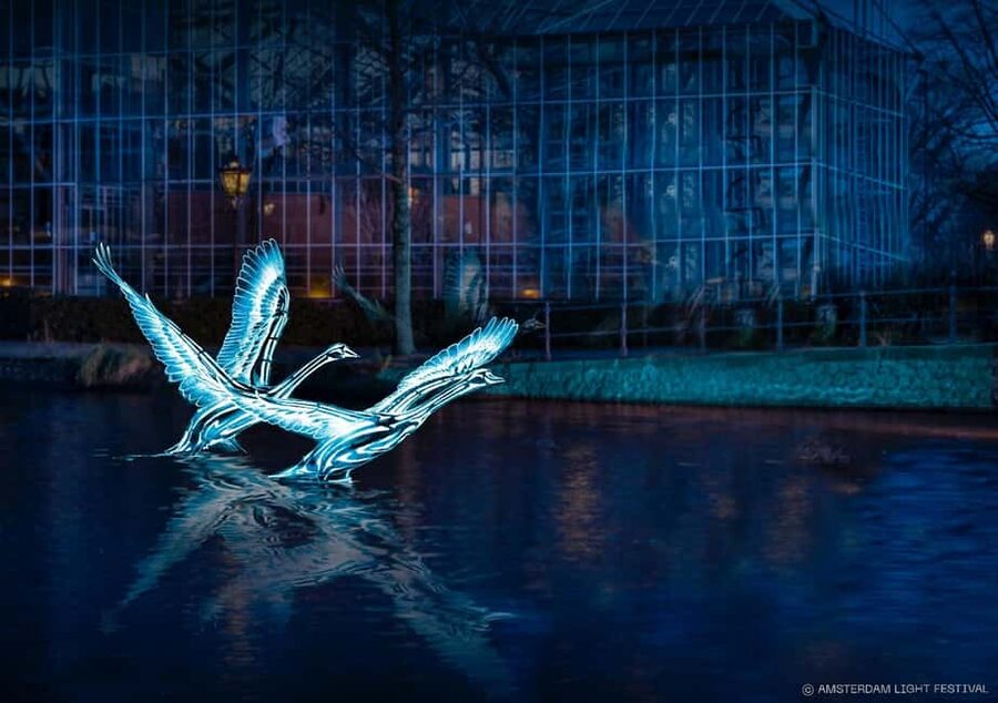 Amsterdam: Light Festival Boat+Unlimit.Drinks & Snack Option - The Amsterdam Light Festival theme: Legacy, plus the 750th anniversary mood