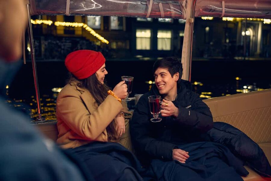 Amsterdam: Light Festival Boat with Hot Choco & Stroopwafel - The Host and Skipper Part That Makes It Worth Your Time