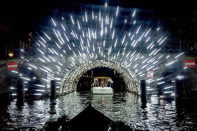 Amsterdam Light Festival: Canal Cruise + Snack & Unlimited Drinks - Amsterdam Light Festival From the Water: Imagine Beyond, One Hour at Night