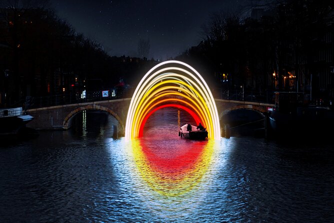 Amsterdam Light Festival Canal Cruise + Unlimited Drinks Option - The Amsterdam Light Festival lights from the canal