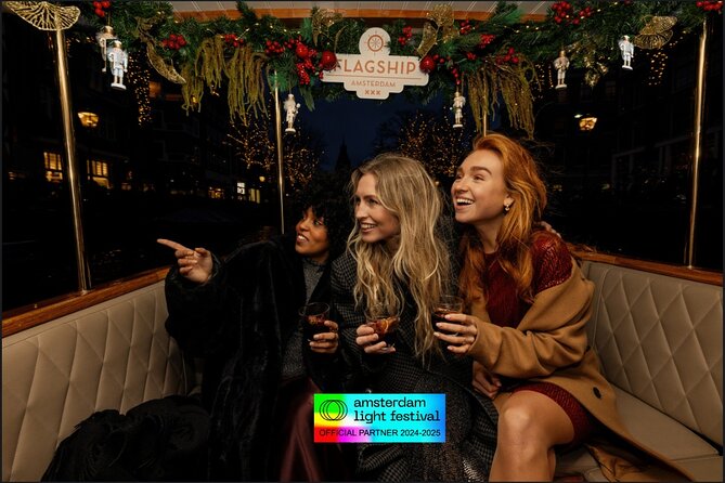 Amsterdam Light Festival: Heated Boat Cruise + Hot Drinks & Bite - On-Time Boarding, and How to Find Your Boat Without Stress