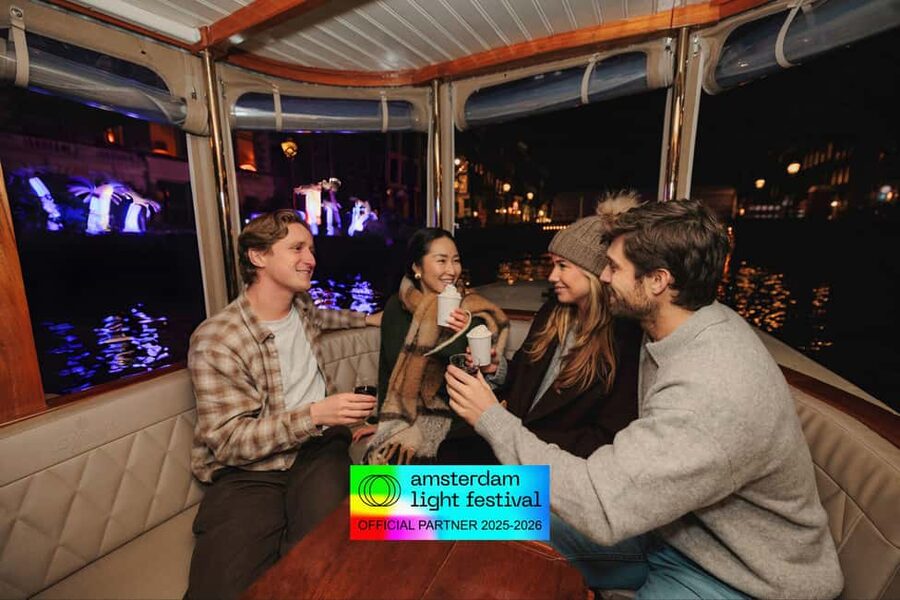Amsterdam: Light Festival Heated Cruise + Hot Choco + Snack - Value for Money: Is $31 a Good Deal?