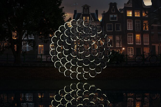 Amsterdam: Light Festival Open Boat - Unl. Drinks Option - The opera and ballet stage, plus the drawbridge moment