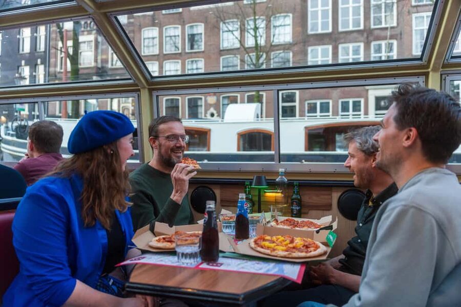 Amsterdam: Original Pizza Dinner Cruise + Unlimited Drinks - Toilet, Wi-Fi, and family-friendly pacing that actually works