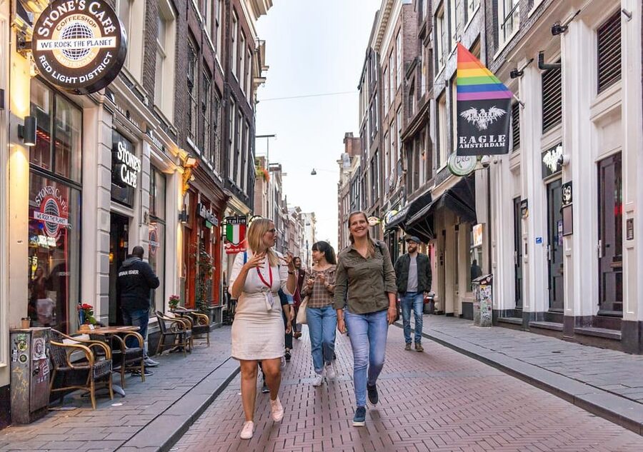 Amsterdam: Red Light Tour Exclusive + Peep Show - The Bulldog The First Coffeeshop: Learning Coffee Shop Politics Without Going Inside