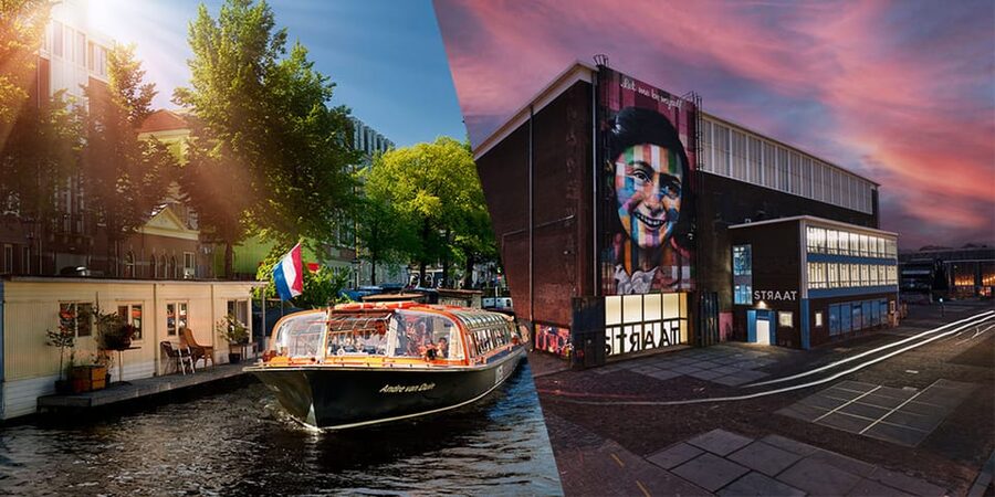 Amsterdam: STRAAT Museum and Canal Cruise Combination Ticket - The canal cruise on Lovers boats: 1 hour of Amsterdam views
