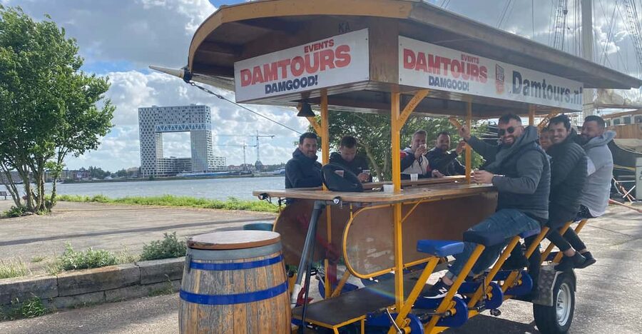 Amsterdam: The Original BUBBLES & BIKE Private Prosecco Tour - Starting Under the Viaduct: How You Find Rhôneweg 1
