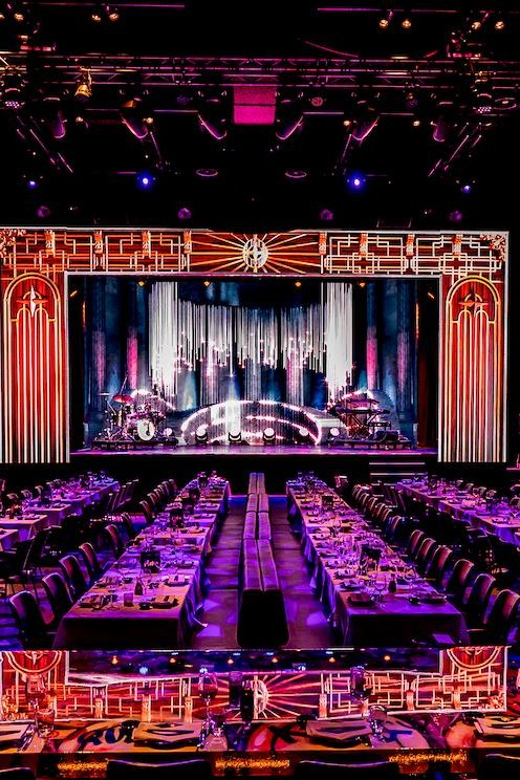 Amsterdam: VEGAS Dinner Show with 3-Course Sharing Menu - The show itself: music, variety, dancers, circus acts, and illusions