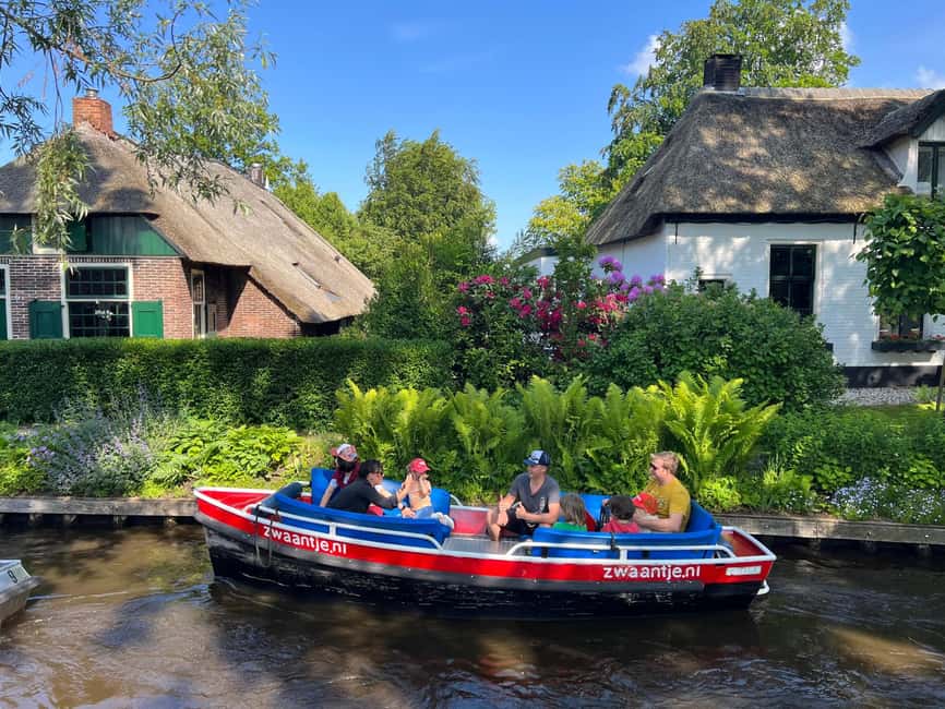Amsterdam: Zaanse Schans and Giethoorn Guided Combo Tour - Giethoorn by Boat Cruise, Then Time to Wander on Foot