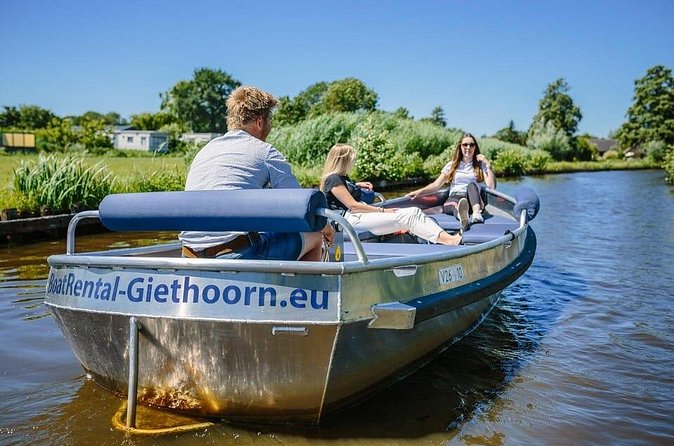 Boat Rental with Steering Wheel and Cushions - Price and value: $86.89 per group, up to 8 people