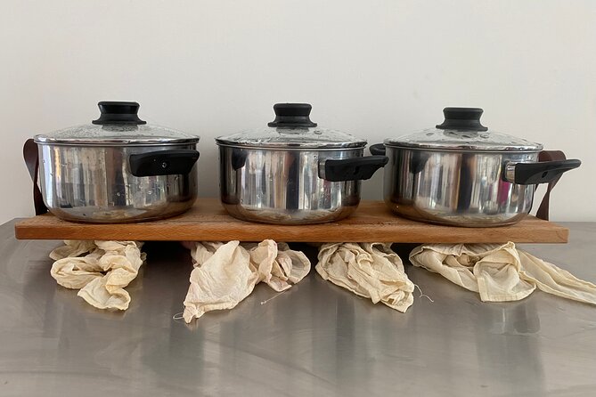 Cheese making workshop next to De Hallen, heart of Amsterdam - Tasting your own cheese, then taking the craft home