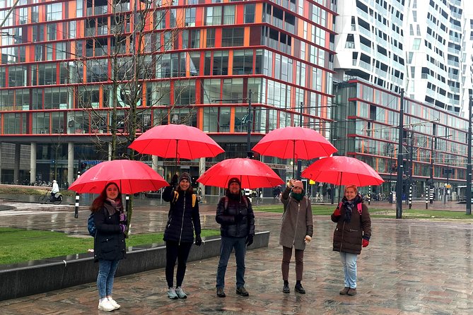 Cultural Walking Tour in Rotterdam - Erasmus Bridge Finish and Maas Views Across to Newer Development