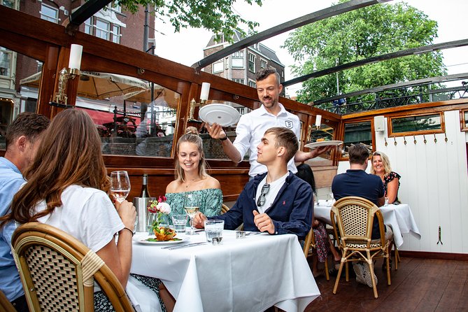 Dinner Canal Cruise Amsterdam: 3-Course Dinner Included - Step Aboard and Start With Aperitif, Then an Amuse