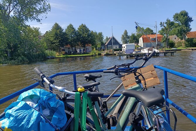 E-bike Tour with Picnic in the Amsterdam Wetlands small group - The picnic lunch setup in the wetlands