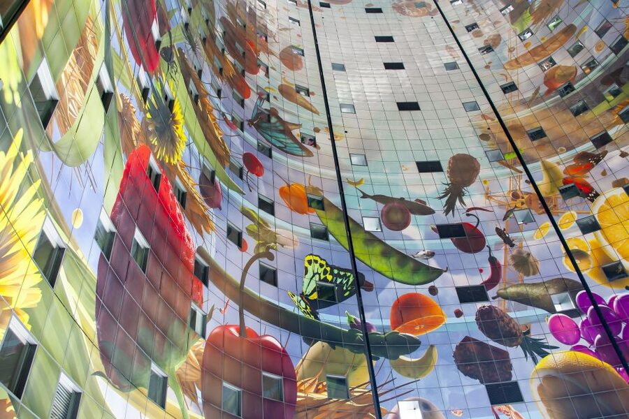 From Amsterdam: Guided Trip to Rotterdam, Delft & The Hague - Rotterdam architecture stop: Markthal and Cube Houses without the guesswork