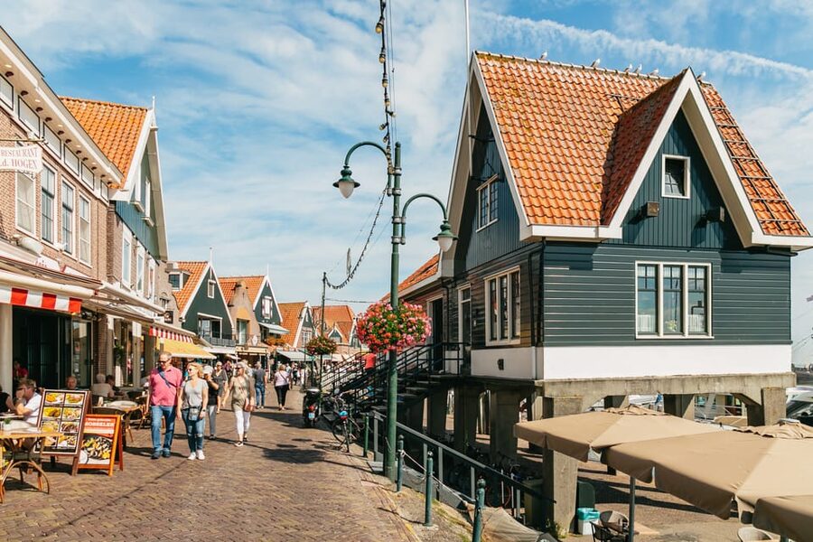 From Amsterdam: Zaanse Schans, Edam, Volendam & Marken - Edam: cobblestones, canals, and a market square with old money