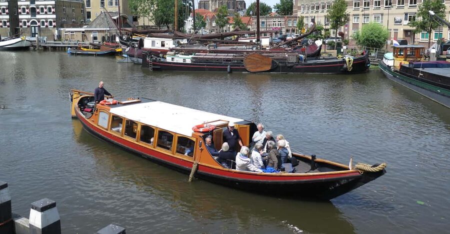 Gouda: Historical Canal Cruise - The Jan Salie and Jan Kordaat barges, built for Dutch canal life