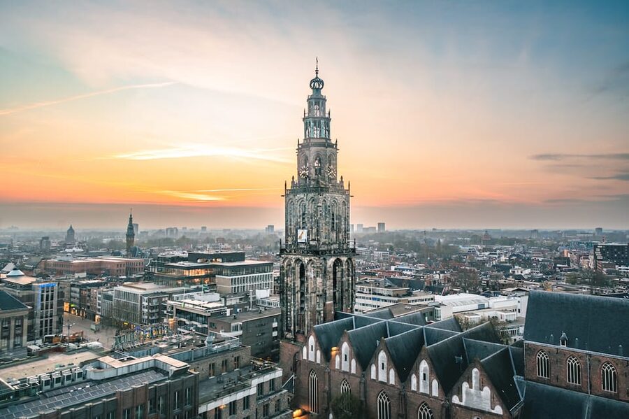 Groningen: Climb the Martinitower - Higher up between narrow passages and clock dials