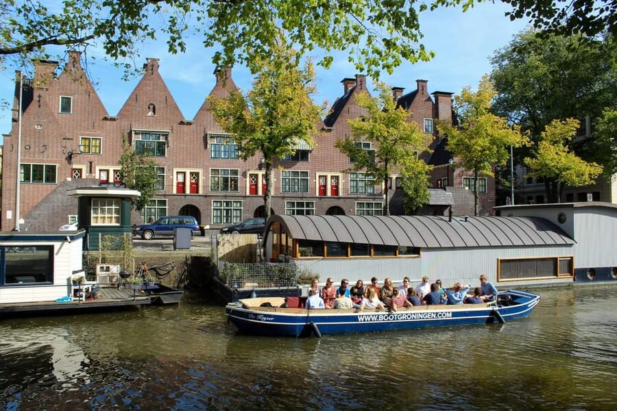 Groningen: Open Boat City Canal Cruise - The one-hour loop: what you’ll see on the canal route