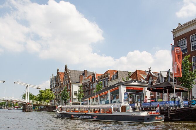 Haarlem: 50 minutes Boat Cruise - De Adriaan windmill: skyline identity, fire, and a rebuild