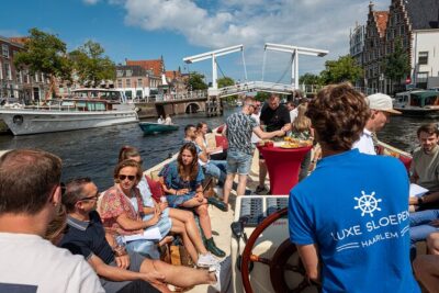 Haarlem Open-Boat Canal Cruise with Live Guide (Electric Boat)