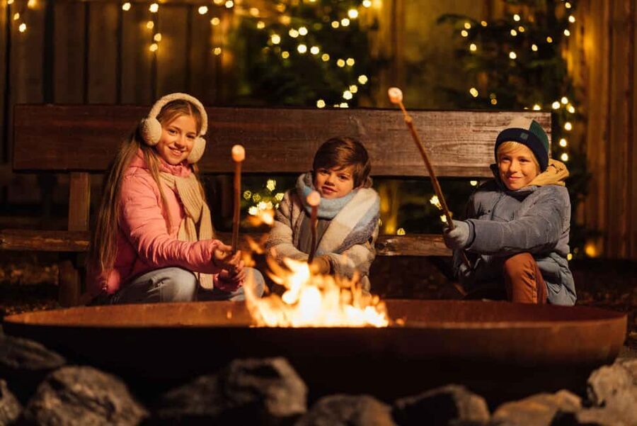 Hilvarenbeek: Light Safari at Beekse Bergen - Cozy Winter Squares: Hot Chocolate, Treats, and a Campfire Ending