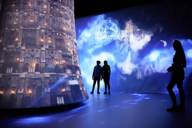 Rotterdam: "Remastered" Digital Art Audiovisual Experience - Dripping Cave and the elevator ride to clouds