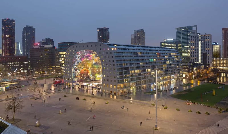 Rotterdam: WWII Walking Tour - Cube Houses discount and the postcard souvenir you will actually use