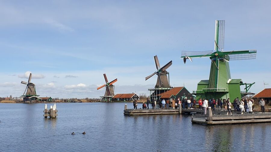 Small Group Zaanse Schans & Volendam Tour w/ Hotel Pick up - Zaanse Schans Windmill Village: Clogs, Cheese, and the Giant Shoe Photo