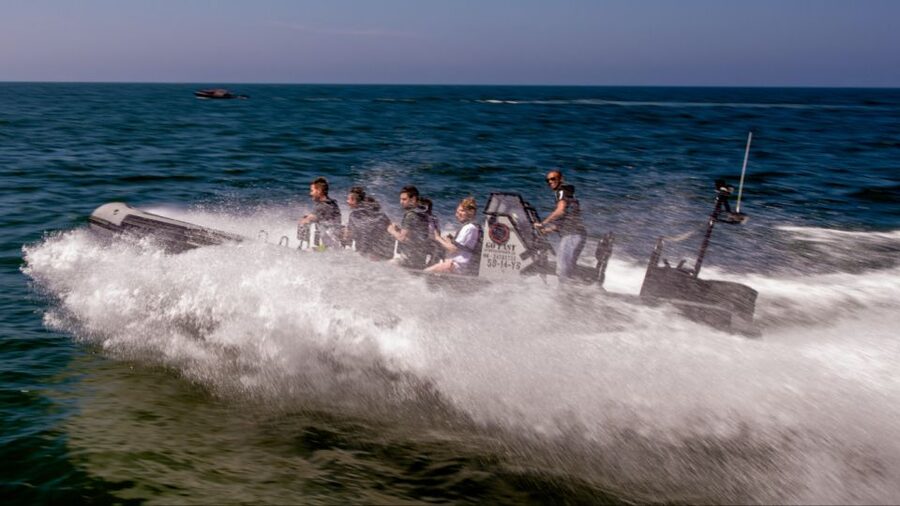 The Hague: Scheveningen Beach RIB Speedboat Tour - Holding on: what the turns feel like at speed