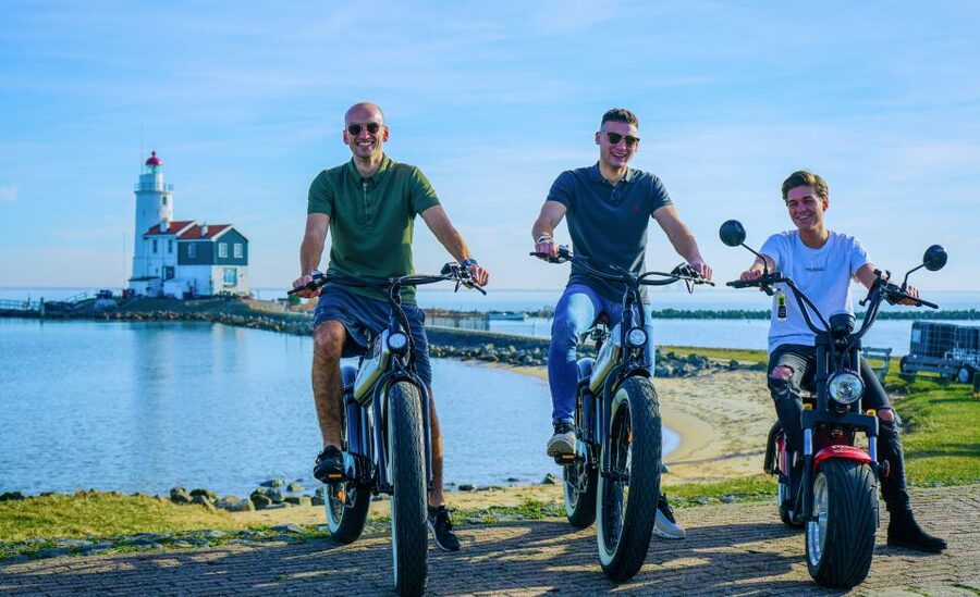Volendam: E-Fatbike Rental - Adding Marken when you have more time, plus the 30-minute boat back
