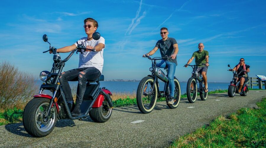 Volendam: E-Scooter Rental - Extending your day to Marken: canals, bridges, and a possible boat return